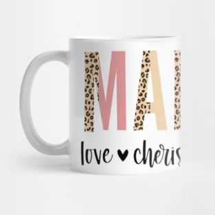 Leopard Mama Love Cherish Care Mug